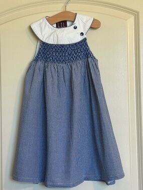 4T Lil Cactus Gingham Smocked Sundress
